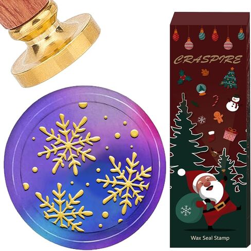 CRASPIRE Snake Wax Seal Stamp Moon Phase Star Retro Sealing Wax Stamp 25mm Removable Brass Head with Rosewood Handle for DIY Scrapbooking Invitation Wrap Envelopes Wine Packages in Saudi Arabia