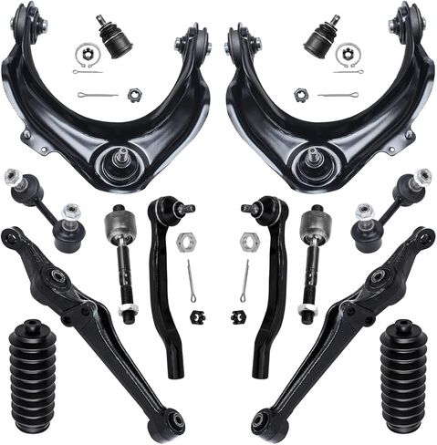 Detroit Axle - Front 14pc End Kit for 98-02 Honda Accord 99-03 Acura CL TL, 2 Upper Control Arms w/Ball Joints 2 Lower Control Arms 2 Lower Ball Joints 4 Tie Rods 2 Sway Bars 2 Boots Replacement in Saudi Arabia