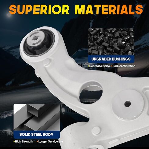 4pcs مجموعة التعليق الذراع الأمامي السفلي ومفصل الكرة متوافق مع 2014 2015 2016 2017 2018 Jeep Cherokee استبدال #K643179 K643180 K500287 in Saudi Arabia