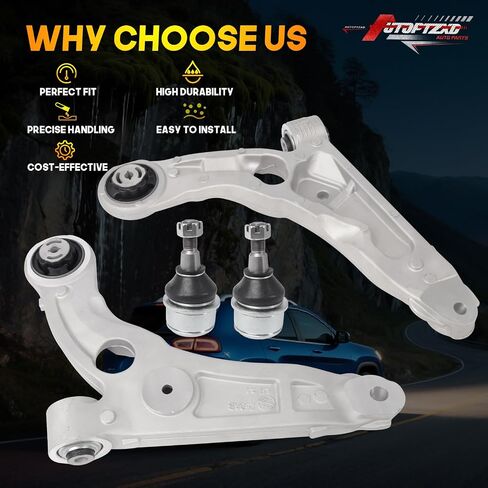 4pcs مجموعة التعليق الذراع الأمامي السفلي ومفصل الكرة متوافق مع 2014 2015 2016 2017 2018 Jeep Cherokee استبدال #K643179 K643180 K500287 in Saudi Arabia