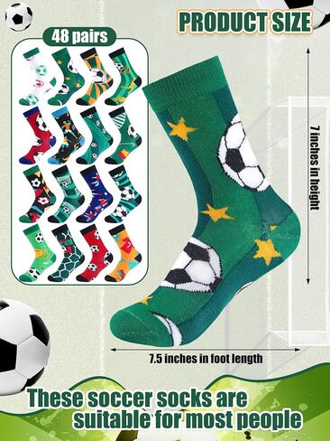 48 Pairs Geometric Socks Bulk Colorful Crew Sock Casual Dress Socks Novelty Geometry Pattern Sock for Men Women Gifts in Saudi Arabia