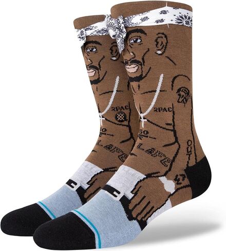 Stance Tupac قام بإحياء LG الأسود (حذاء الرجال الأمريكي 9-13) in Saudi Arabia