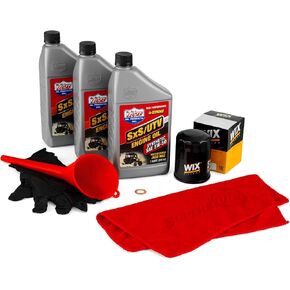 SuperATV Up & Running Polaris Ranger Oil Change Kit with Premium Lucas Oil and WIX Filter, Includes 3 qt. of 5W-50 Full Synthetic Lucas Oil and WIX (51356) Oil Filter for Best Performance in Saudi Arabia