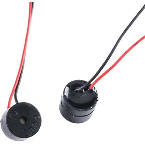 5PCS Electromagnetic Active Buzzer 12V 12 * 9.5MM Speaker Alarm Loudspeaker with Cable in Saudi Arabia