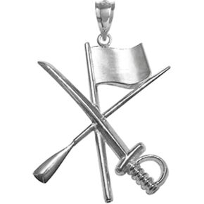 Color Guard Flag Rifle Saber Silver Charm in Saudi Arabia