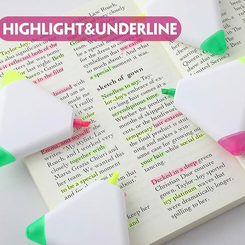 8 Pack FluorScent Highlighter Pens Triangle Rounder Round 3 Colors Writing Coloring Pens Personalized MulticLighters Office Supplies for Journaling Planner (Triangle) in Saudi Arabia