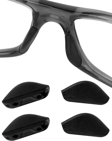 منصات الأنف البديلة السوداء لـ Oakley CrossLink OX8030 OX8031 OX8037 OX8048/Chainlink OO9247-57MM/FIVES SPIDE OO9238-54MM/PIT BULL OO9127/Twenty XX 2012/WALVE NEW 2014 OO9236 SUNGLASS in Saudi Arabia