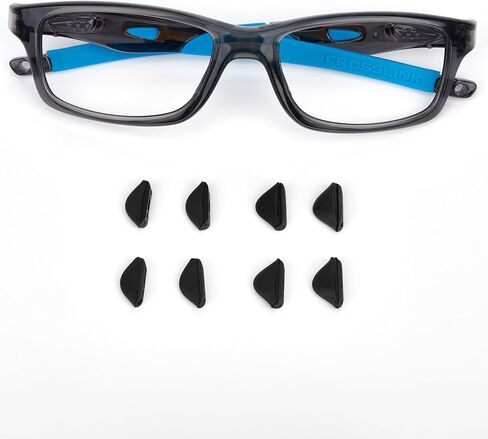 منصات الأنف البديلة السوداء لـ Oakley CrossLink OX8030 OX8031 OX8037 OX8048/Chainlink OO9247-57MM/FIVES SPIDE OO9238-54MM/PIT BULL OO9127/Twenty XX 2012/WALVE NEW 2014 OO9236 SUNGLASS in Saudi Arabia