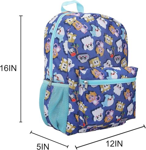 Lanky Box Character All-Over Print 16" Kid's Backpack For School And Travel in Saudi Arabia