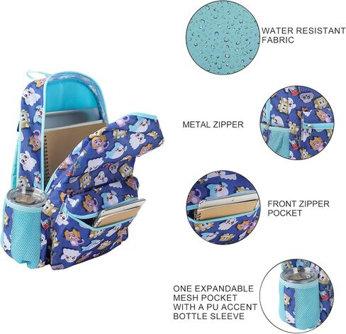 Lanky Box Character All-Over Print 16" Kid's Backpack For School And Travel in Saudi Arabia