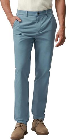 Men's Straight Fit Casual Pants 32" Inseam 173GSM Comfort Flat Front Water Repellent UPF 50 in Saudi Arabia