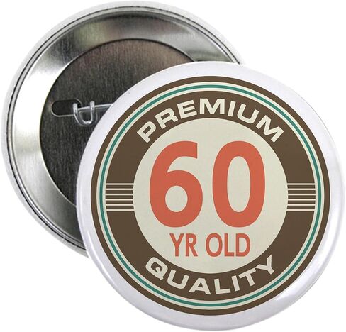 Cafepress 60th Birthday Vintage 2.25 Button 2.25 " in Saudi Arabia