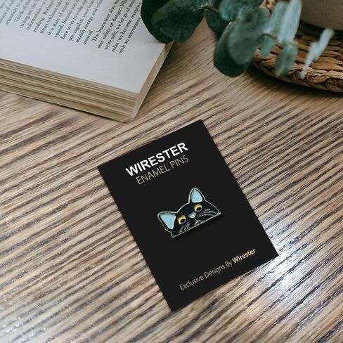 Wirester لطيف المعادن المينا المعدنية صدر طية دبوس دبوس شارة الشارة للرجال والنساء أكياس الملابس القبعات القبعات على ظهر حقيبة الظهر in Saudi Arabia