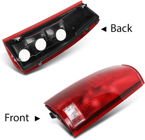 G-Plus Tail Light Light مصباح متوافق مع Chevy Silverado 1500 2019-2023 ، Fit Silverado 2500HD 3500HD 2020-2023 ، نوع الهالوجين فقط ، لا يناسب مع مصنع LED Light ، Left Luces Traserasasmbly. in Kuwait