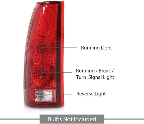 G-Plus Tail Light Light مصباح متوافق مع Chevy Silverado 1500 2019-2023 ، Fit Silverado 2500HD 3500HD 2020-2023 ، نوع الهالوجين فقط ، لا يناسب مع مصنع LED Light ، Left Luces Traserasasmbly. in Kuwait