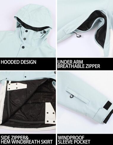 نساء سترات التزلج على الجليد للنساء على الجليد معاطف جاكيتات مضاد للماء للرياح للسيدات التزلج على الجليد الرياضة in Kuwait