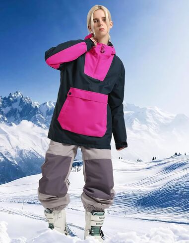 Womens Mens Ski Jackets Snowboard Coats Waterproof Windproof Pullover Jacket for Women Skiing Snowboarding Sports in Saudi Arabia