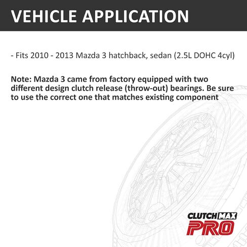 ClutchMaxPRO Heavy Duty OEM Clutch Kit Compatible with 2010-2013 Mazda 3 hatchback sedan 2.5 (CP10069HD-CK) in Saudi Arabia