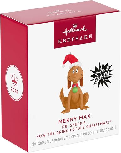 Hallmark Hallmark 1.25 "Mini Christmas Ornament 2025 ، Dr. Seuss's How the Grinch Stole Christmas! Merry Max ، Hishafm Movie Gifts in Saudi Arabia