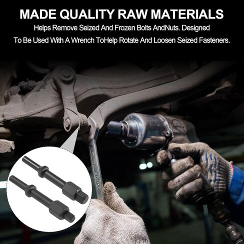 Pneumatic Bolt Breaker Set, Pneumatic bit set 31982 1/8" Bolt Breaker Shake 'n break, Helps remove seized and frozen bolts and nuts,2-Piece Set, Black Oxide Finish in Kuwait