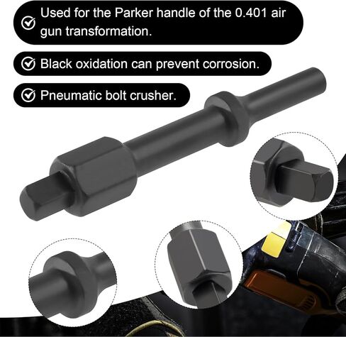 Pneumatic Bolt Breaker Set, Pneumatic bit set 31982 1/8" Bolt Breaker Shake 'n break, Helps remove seized and frozen bolts and nuts,2-Piece Set, Black Oxide Finish in Kuwait