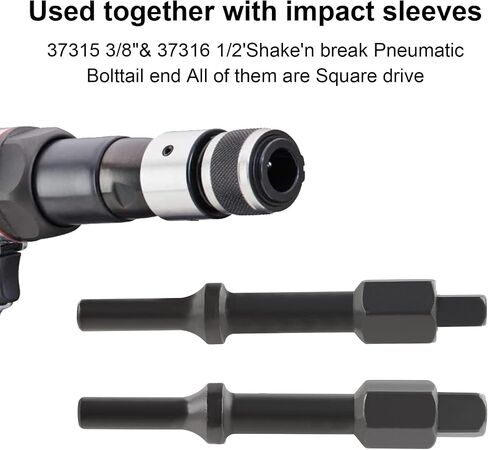 Pneumatic Bolt Breaker Set, Pneumatic bit set 31982 1/8" Bolt Breaker Shake 'n break, Helps remove seized and frozen bolts and nuts,2-Piece Set, Black Oxide Finish in Kuwait