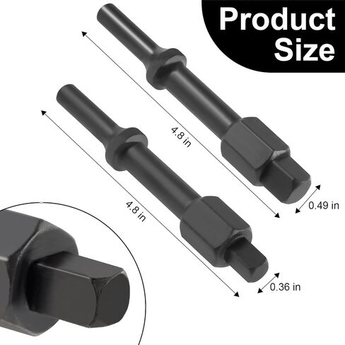 Pneumatic Bolt Breaker Set, Pneumatic bit set 31982 1/8" Bolt Breaker Shake 'n break, Helps remove seized and frozen bolts and nuts,2-Piece Set, Black Oxide Finish in Kuwait
