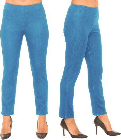 Lior Paris Women Women's Sage Tapered Leg on Pant with Enzyme Wash Vintage Blue Denim and Functional Back Gockets in Kuwait