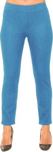 Lior Paris Women Women's Sage Tapered Leg on Pant with Enzyme Wash Vintage Blue Denim and Functional Back Gockets in Kuwait