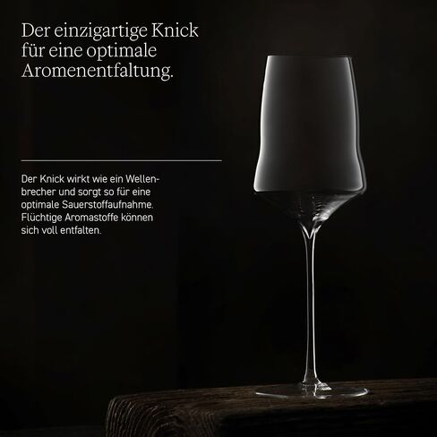 Josephinenhütte - JOSEPHINE No 1 - White - White wine glasses - purely handmade - Set of 6 in Saudi Arabia