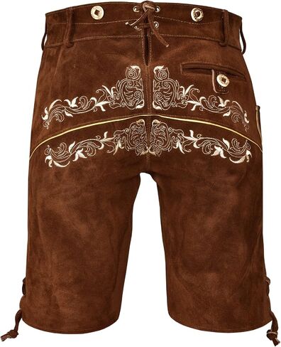 German Bavarian Oktoberfest Trachten Men Wear Short Lederhosen USA Stock in Saudi Arabia