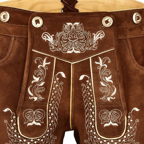 German Bavarian Oktoberfest Trachten Men Wear Short Lederhosen USA Stock in Saudi Arabia