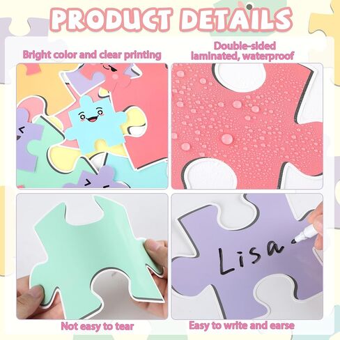 Boho Welcome Bulletin Board Classroom Decoration Puzzle Pieces Cutouts Bulletin Board Set for Wall Art Back to School Decor Educational Teacher Student Supplies Class Home Door Decoration in Saudi Arabia