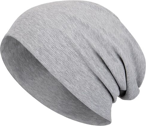 Slouchy Beanie Hats for Women & Men -Ultra-Soft Cotton Knit Cuffed Skull Cap Fashion Style Hipster Lightweight Daily Hat in Saudi Arabia