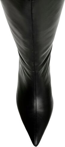 Steve Madden Women's Lavan Knee High Boot, Cream Leather, 10 in Saudi Arabia
