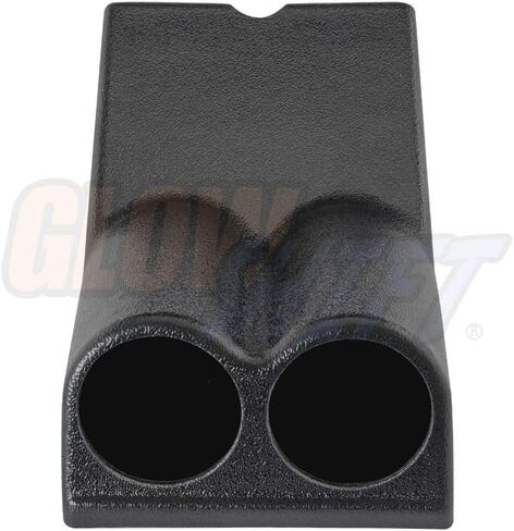 Glowshift Black Dual Console Floor Gauge Pod متوافق مع Buick Grand National G Body 1985-1987 - ABS Plastic - Mounts (2) 2-1/16 "(52 مم) إلى وحدة التحكم في السيارة in Saudi Arabia