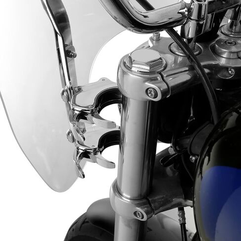 TCMT 19" Windscreen Windshield 49mm Clamps Fit For Harley Street Bob 2018-2020 2025 Softail Standard FXST 2020-2024 Low Rider 2014-2020 in Saudi Arabia