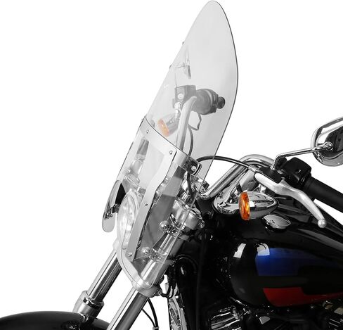 TCMT 19" Windscreen Windshield 49mm Clamps Fit For Harley Street Bob 2018-2020 2025 Softail Standard FXST 2020-2024 Low Rider 2014-2020 in Saudi Arabia