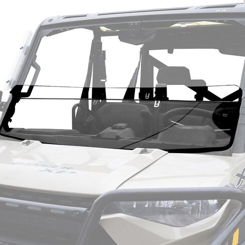 A & UTV Pro Front Half Windshield لعام 2017-2024 Polaris Ranger XP 1000 / Crew / Diesel / XP 900 Accessories Hard Coat PC in Saudi Arabia