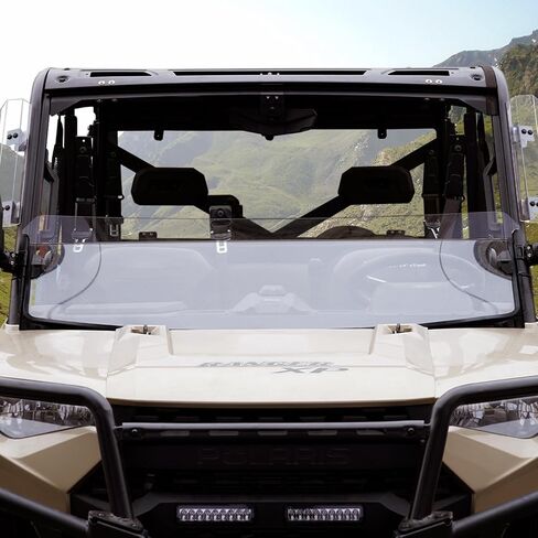 A & UTV Pro Front Half Windshield لعام 2017-2024 Polaris Ranger XP 1000 / Crew / Diesel / XP 900 Accessories Hard Coat PC in Saudi Arabia