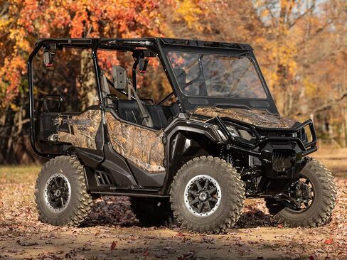 SuperATV Front Glass Windshield for SuperATV Glass Windshield for Honda Pioneer 1000 (See Fitment) | DOT Approved Laminated Safety Glass Windshield | Includes Manual Wiper | Easy Installation in Saudi Arabia