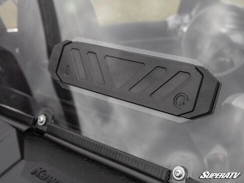 SuperATV Vented Rear Windshield Compatible With Kawasaki Teryx KRX 1000: 2020+ | 1/4" Thick Polycarbonate-Lightly Tinted | Made in the USA | BreezeRite Vent Gives Three Vent Positions in Saudi Arabia