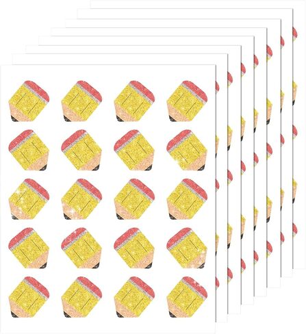 Geyee 400 Pcs Apple Shape Stickers Glitter Apple Stickers Back to School Stickers 3 Colors Apple Decals Teachers Reward Stickers for First Day of School Fall Classroom Decor School Incentives in Saudi Arabia
