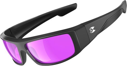 suoso Polarized Sports Sunglasses for Men: UV400 Protection Wrap Around Women Sun Glasses for Fishing Golf Running in Kuwait