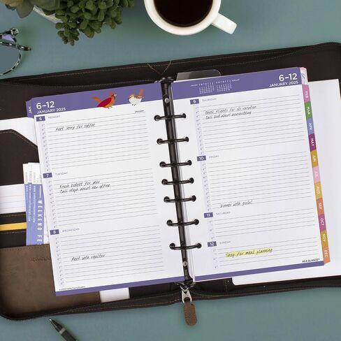 AT-A-GLANCE 2026 Planner Rechill ، أسبوعيًا وشهريًا ، 3.75 "× 6.75" ، الحجم 3 ، الحجم المحمول ، 53122 اليوم ، كاثي ديفيس (KD71-285Y-26) in Kuwait