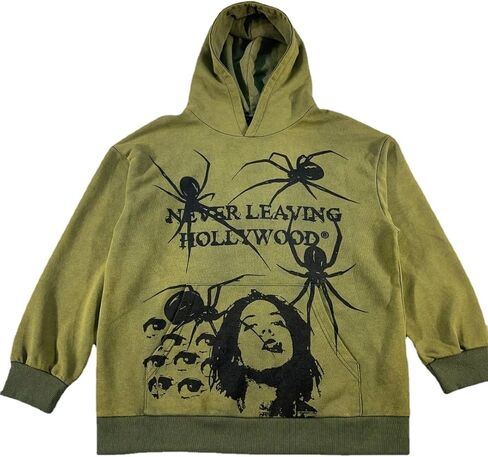 Y2K Butterfly Printed Hoodie Women's New Sports Shirt Large Loose Couple Gothic New Popular Garbage Hoodie in Saudi Arabia