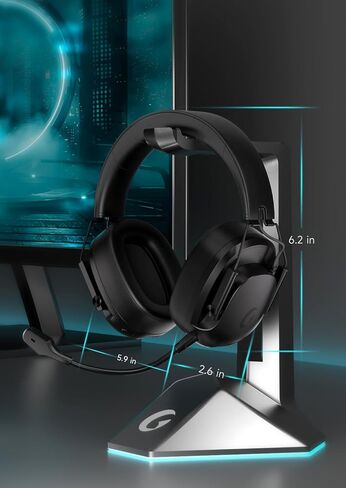 Wireless Gaming Headset, Bluetooth 5.3 & 2.4GHz, 7.1 Surround Sound, 50mm Drivers, Detachable ENC Noise Canceling Mic for PS5, PS4, PC, Switch, ONLY Wired for Xbox Series (Yellow) in Saudi Arabia