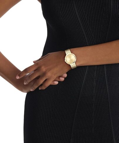 Calvin Klein Women's Twisted Bezel - 34mm 2h 2h Quartz Slim Watch - سوار من الفولاذ المقاوم للصدأ - ساعة أنيقة حديثة - أزياء متميزة - هدية لها in Saudi Arabia
