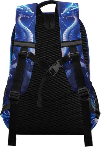 Blue Dragon Galaxy Glowing Backpack for Boys Girls Elementary School Bag Kids Travel Casual Rucksack Laptop Bookbag in Saudi Arabia