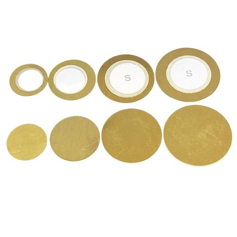 10pcs Piezo Elements Buzzer Sounder Sensor Trigger Drum Disc Copper Piezo Speaker 12MM 20MM 27MM 35MM 50MM Piezoelectric(10pcs 50MM) in Saudi Arabia